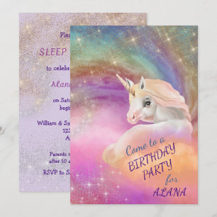 Unicorn Birthday Party (Unicorn Birthday) Kaart