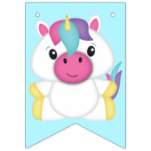 Unicorn Birthday Party Vlaggetjes (Eerste vlag)