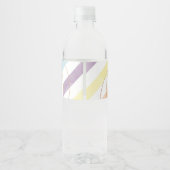 Unicorn Birthday Party Waterfles Etiket (Achterkant)