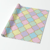 Unicorn Birthday Pattern Cadeaupapier (Uitgerold)