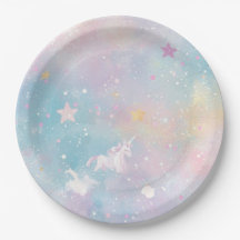 Unicorn birthday plate