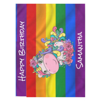 Unicorn Birthday Rainbow Tablecloth Tafelkleed
