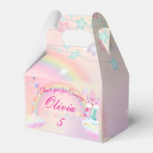 Unicorn birthday them Favor Box Bedankdoosjes (Voorkant Zijde)