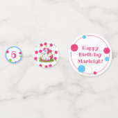 Unicorn Birthday Theme Table Confetti (Voorkanten)