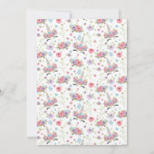 Unicorn Birthday Uitnodiging (Achterkant)