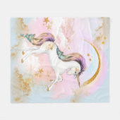 Unicorn Blanket Fleece Deken (Voorkant (Horizontaal))