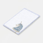 Unicorn Blue Hair Post-it® Notes (Schuin)