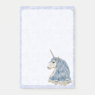 Unicorn Blue Hair Post-it® Notes