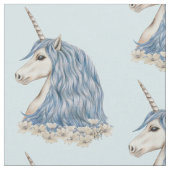 Unicorn Blue Hair Stof (Close Up)