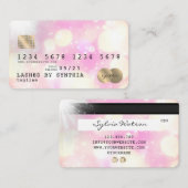 Unicorn boho art Carte de crédit Style Gold (Devant / Derrière)