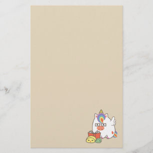 Unicorn Bookworm Briefpapier