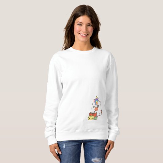Unicorn Bookworm Trui (Voorkant volledig)