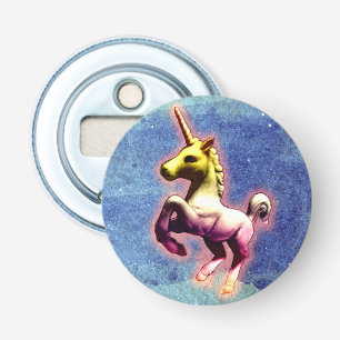 Unicorn Bottle Open Magnetic (Galaxy Shimmer) Button Flesopener