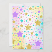 Unicorn Bowling Invitation Bowling fête d'annivers (Dos)