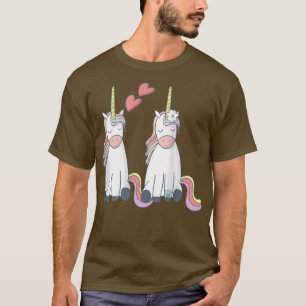 Unicorn Bride en Groom Inlove Funny T-shirt