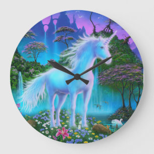 Unicorn Bridge Wall Clock Grote Klok