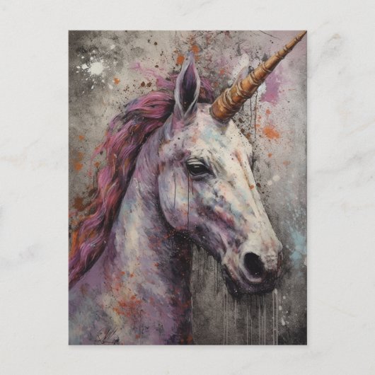  Unicorn Briefkaart (Voorkant)