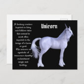 Unicorn Briefkaart (Voorkant / Achterkant)