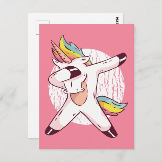 Unicorn Briefkaart (Voorkant / Achterkant)