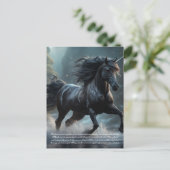Unicorn Briefkaart (Staand voorkant)