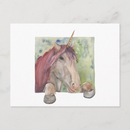 Unicorn Briefkaart (Voorkant)