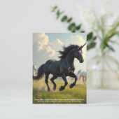 Unicorn Briefkaart (Staand voorkant)