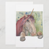 Unicorn Briefpapier (Voorkant / Achterkant)