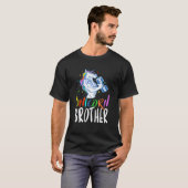 Unicorn Brother Brothercorn Siblings Day Comrade B T-shirt (Voorkant volledig)
