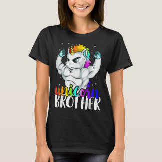 Unicorn Brother Sister aan Big Bro Brothercorn Chr T-shirt