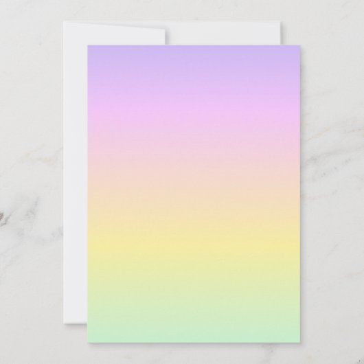 Unicorn Bubble Anniversaire Fête Invitation (Dos)