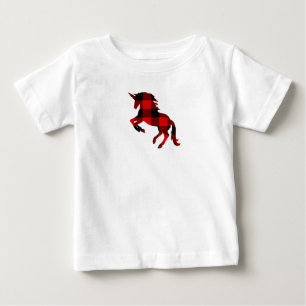 Unicorn Buffalo Check Gepland T-shirt
