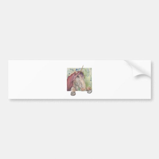 Unicorn Bumpersticker (Voorkant)