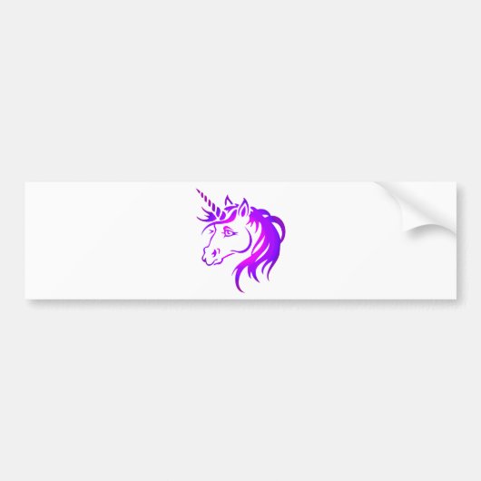 Unicorn Bumpersticker (Voorkant)