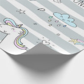 Unicorn Cadeaupapier (Hoek)