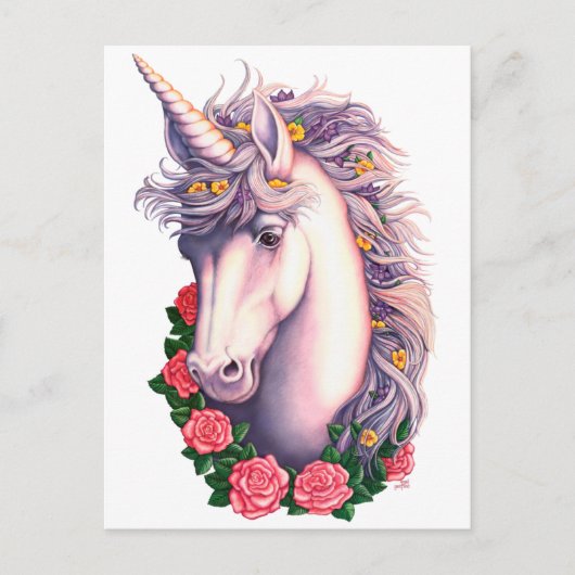 Unicorn Cameo Briefkaart (Voorkant)