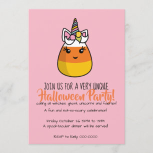 Unicorn Candy Corn Invitation ~ the Unicandycorn!