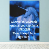 Unicorn Canvas Afdruk (Insitu (Houten vloer))