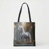 Unicorn Canvas tas (Voorkant)