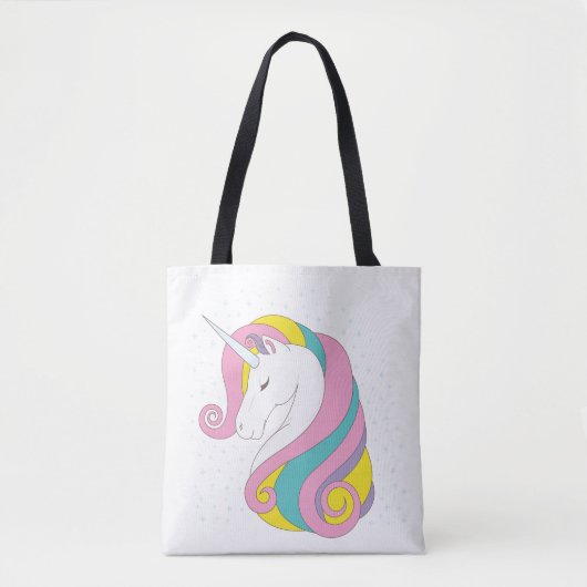 Unicorn Canvas tas (Voorkant)