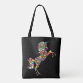 Unicorn Canvas tas (Achterkant)
