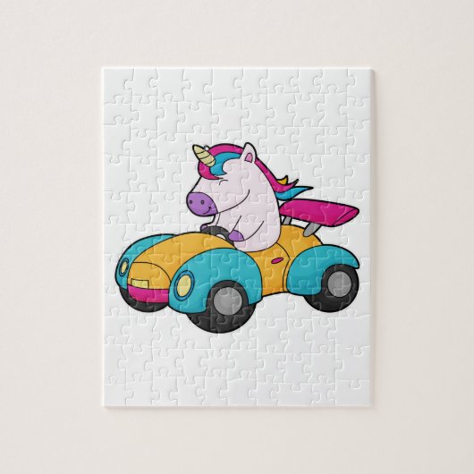 Unicorn Car Legpuzzel (Verticaal)