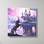 Unicorn Castle Canvas Afdruk (Voorkant)