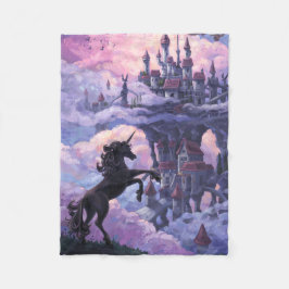 Unicorn Castle Fleece Deken