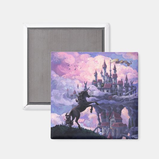Unicorn Castle Magneet (Voorkant / Achterkant)