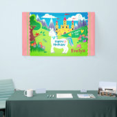 Unicorn Castle Personalized Spandoek (Beurs)