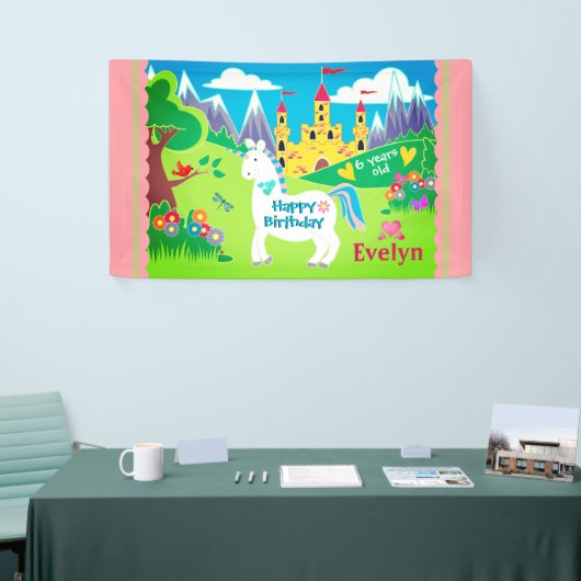 Unicorn Castle Personalized Spandoek (Beurs)