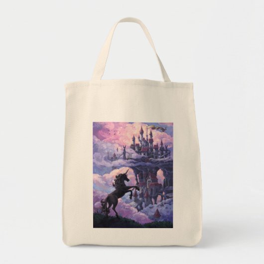 Unicorn Castle Tote Bag (Voorkant)