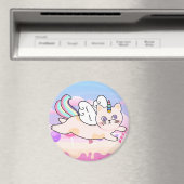 Unicorn Cat Magnet (In Situ (Lave-vaisselle))