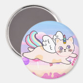 Unicorn Cat Magnet Magneet (Voorkant / Achterkant)