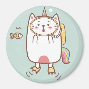 Unicorn Cat Magnet Magneet